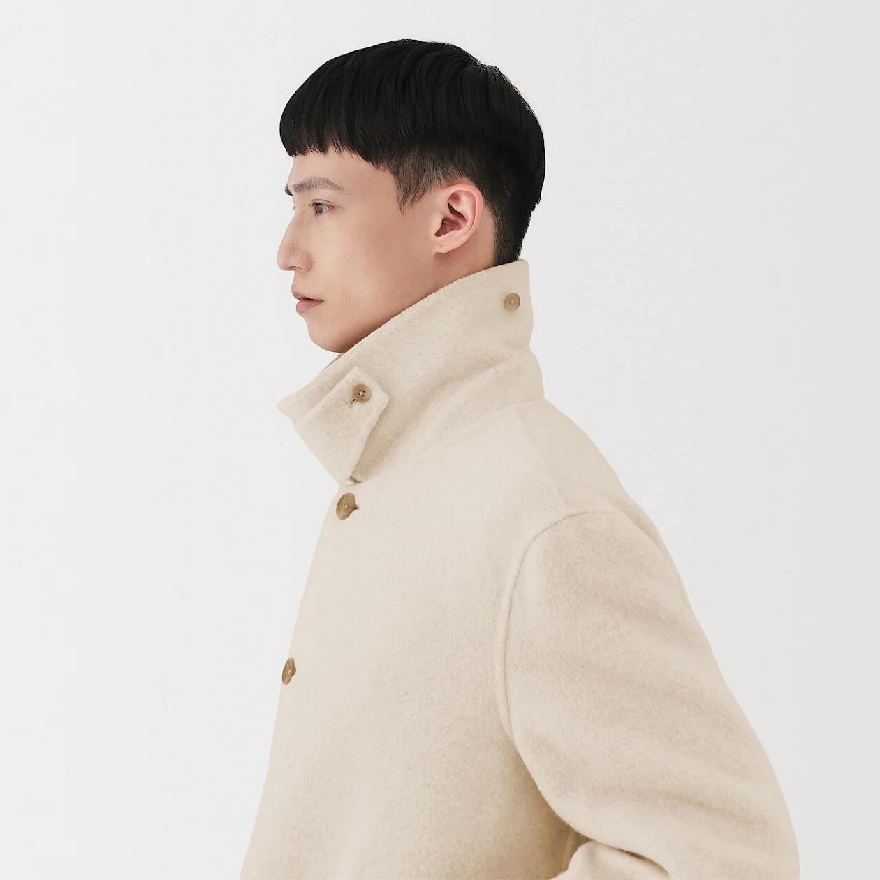 Cashmere Blended Short Coat - Image 13