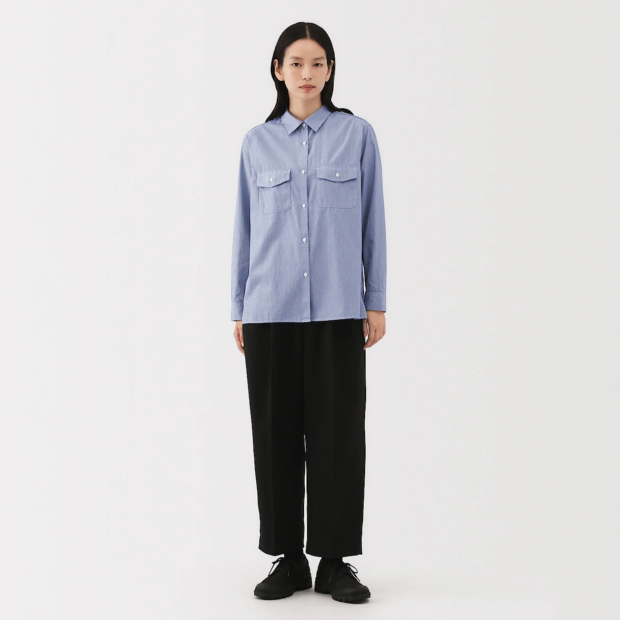 Cotton Poplin Collared Shirt - Image 2