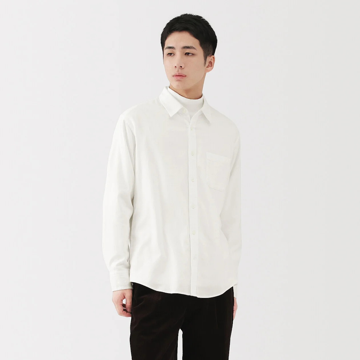 Double Brushed Flannel Long Sleeve Shirt - Image 12