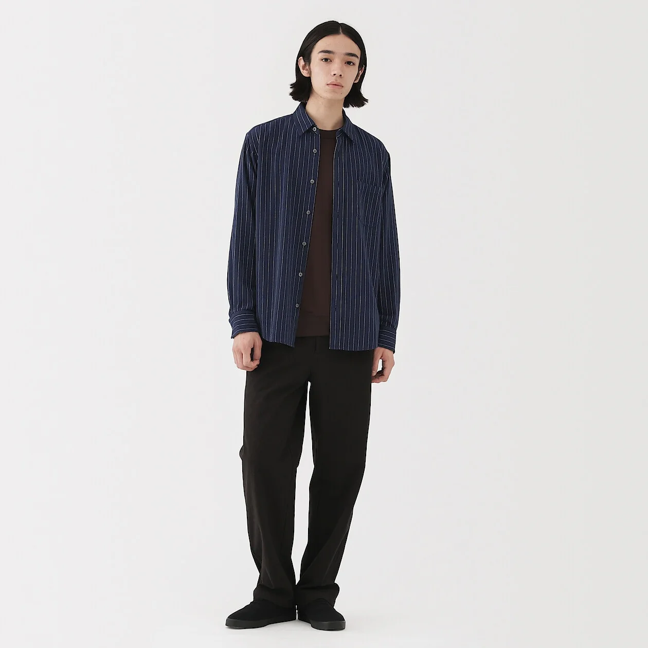 Double Brushed Flannel Long Sleeve Shirt - Image 18