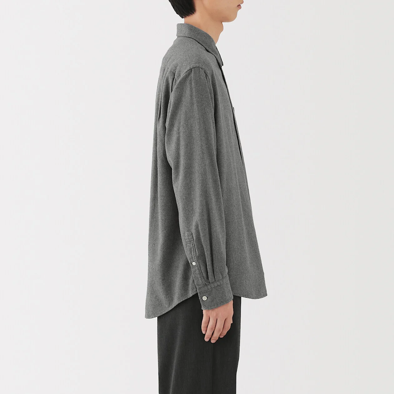 Double Brushed Flannel Long Sleeve Shirt - Image 59