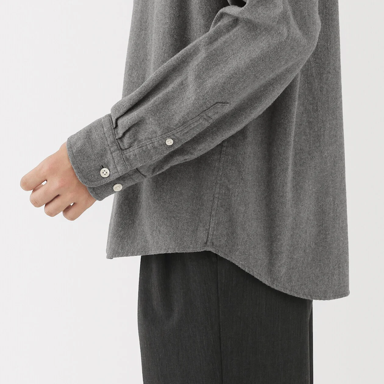 Double Brushed Flannel Long Sleeve Shirt - Image 62