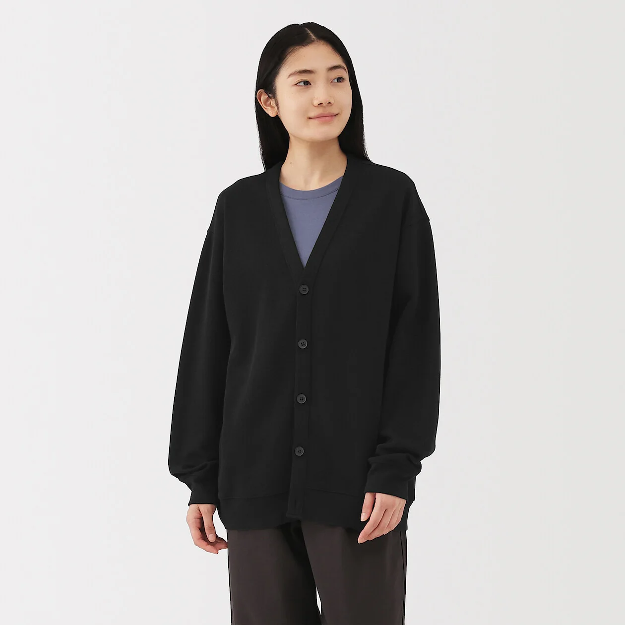 Double Knitted V-Neck Cardigan - Image 17