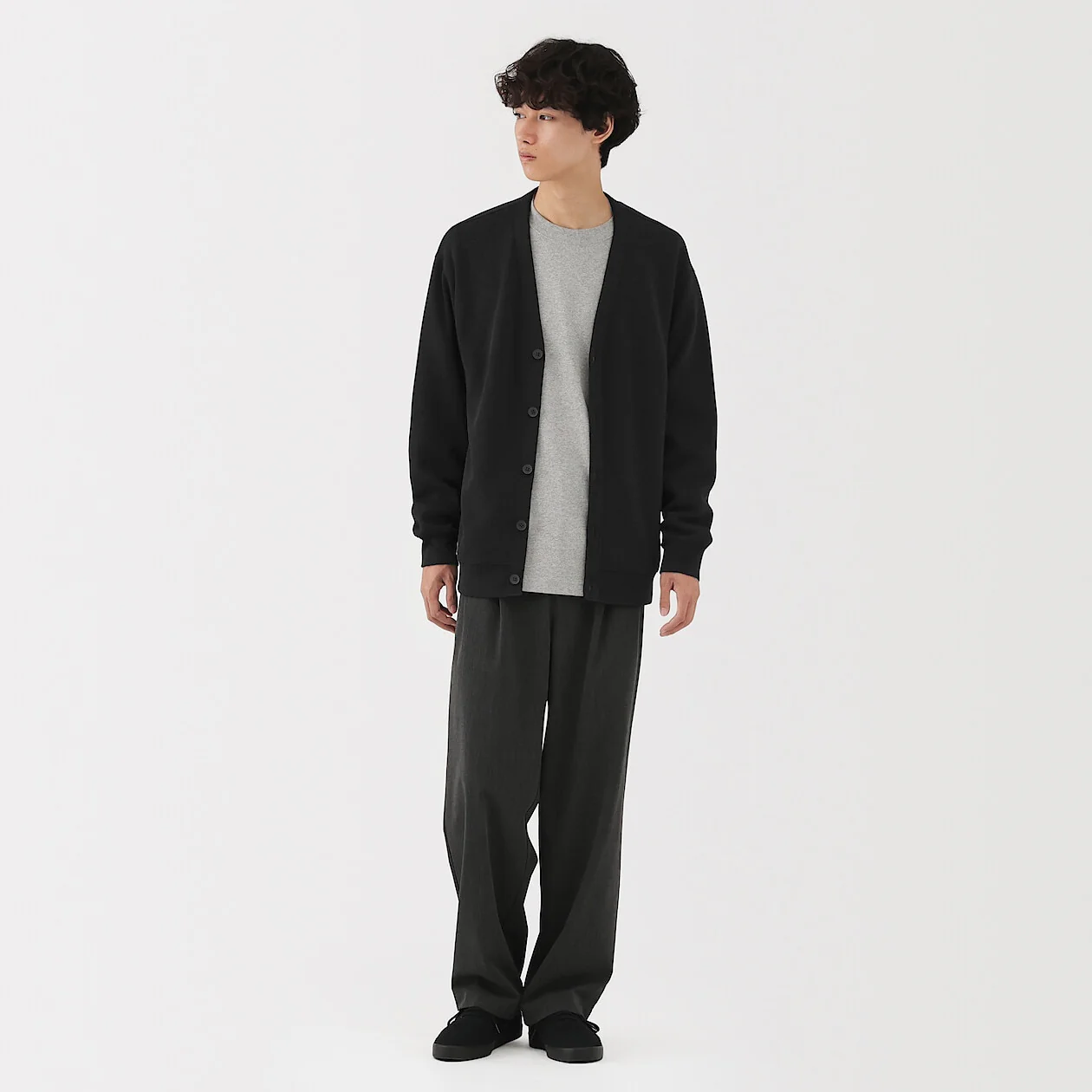 Double Knitted V-Neck Cardigan - Image 18