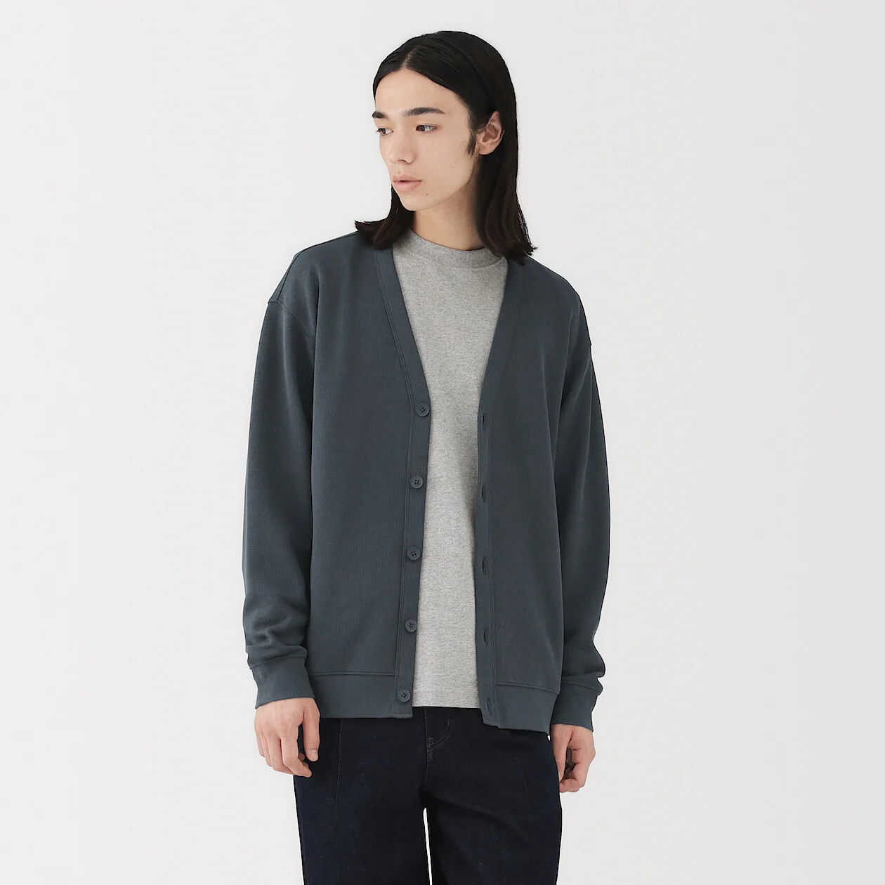 Double Knitted V-Neck Cardigan - Image 22