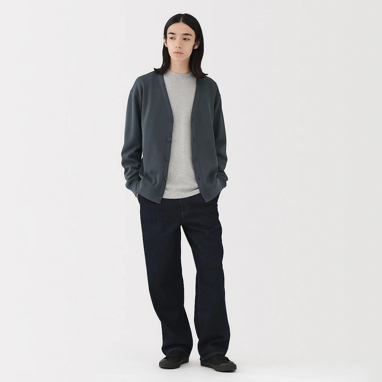 Double Knitted V-Neck Cardigan - Image 24