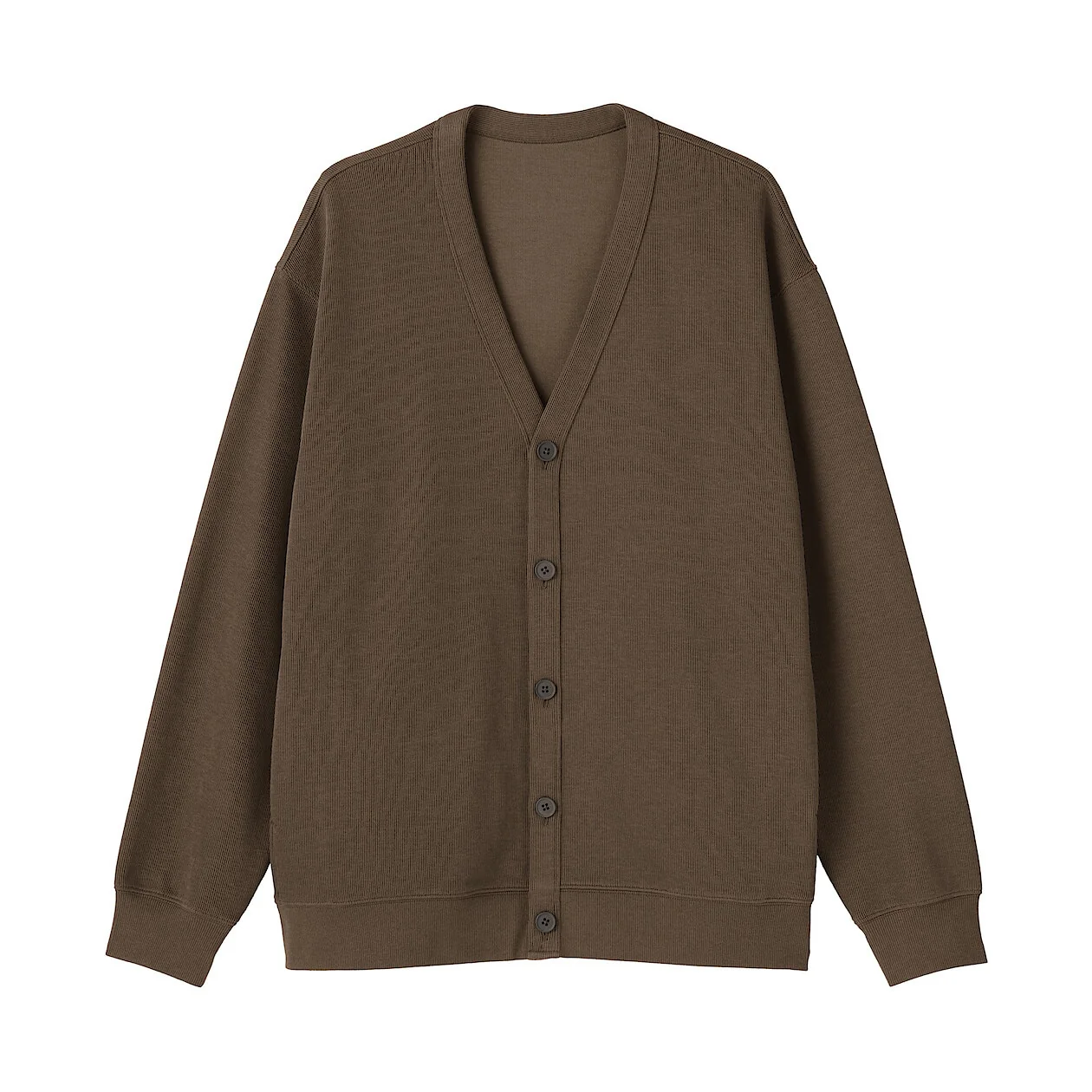 Double Knitted V-Neck Cardigan - Image 4