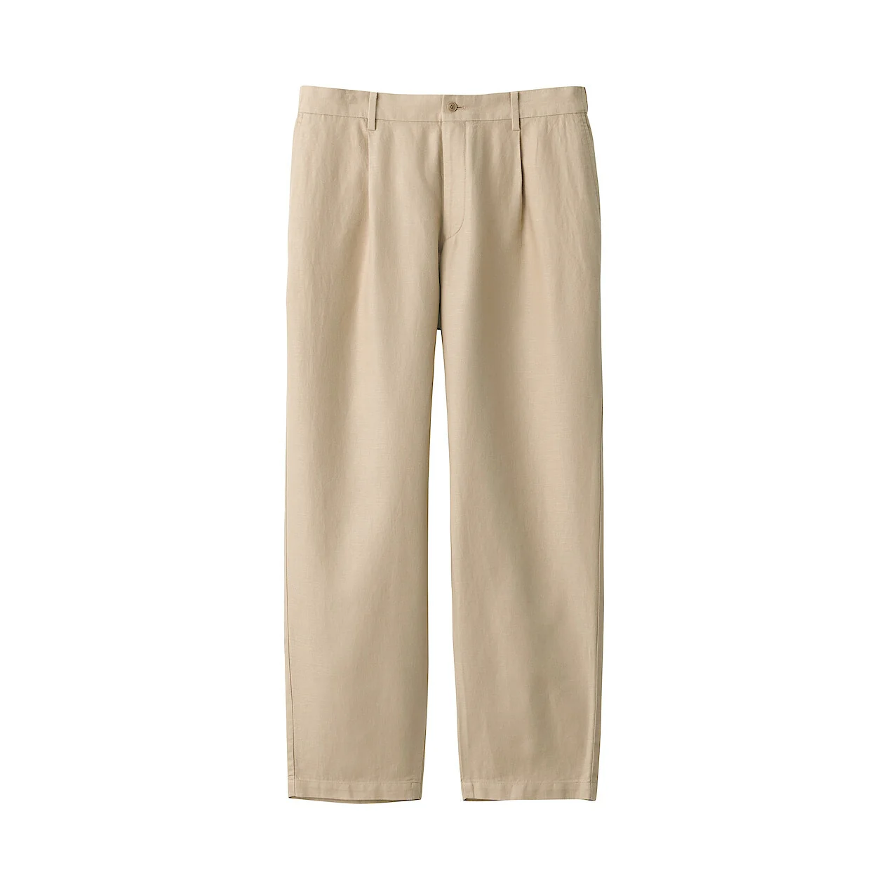 Hemp Blend Twill Darted Straight Pants - Image 8