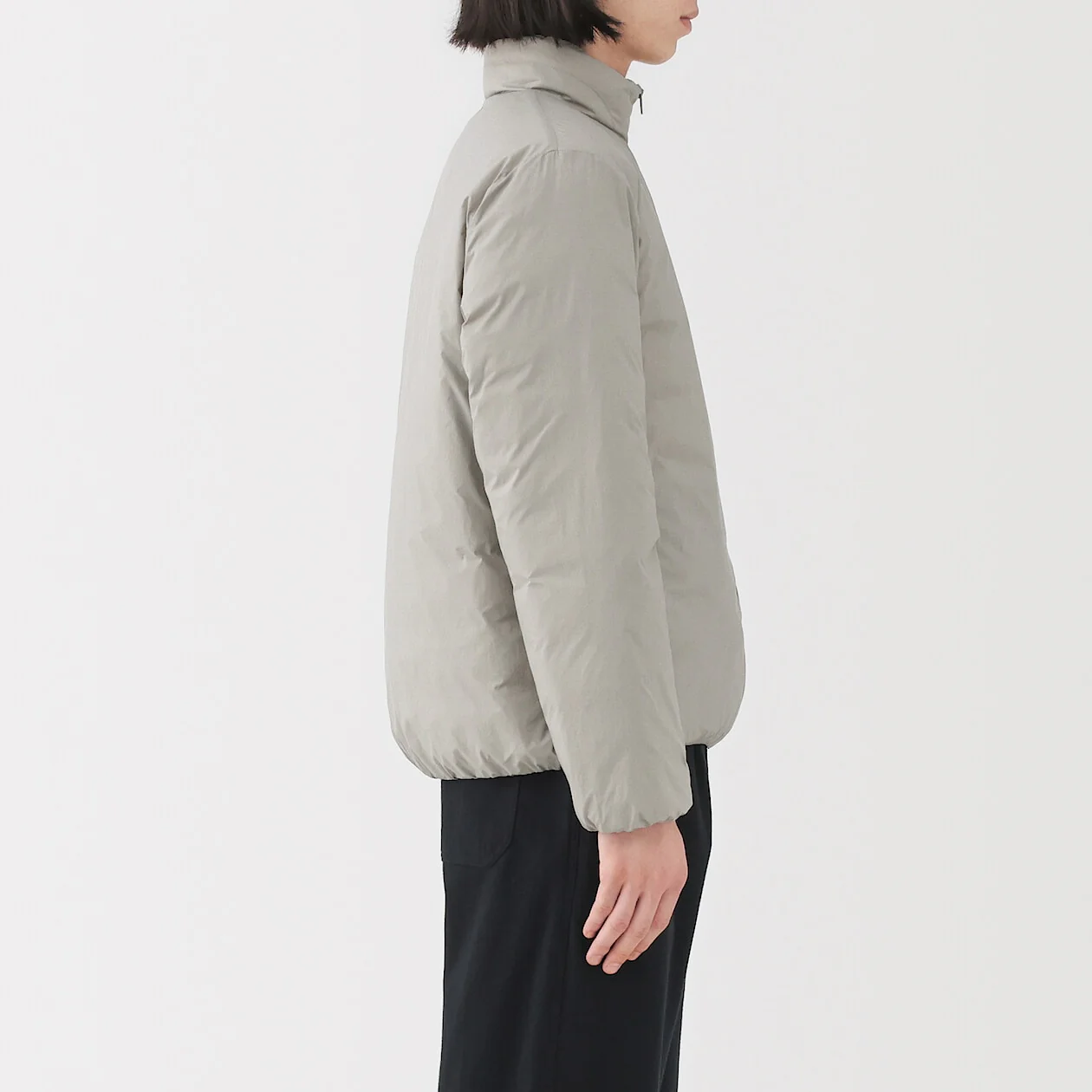 Lightweight Down Pocketable Stand Collar Jacket - Image 3