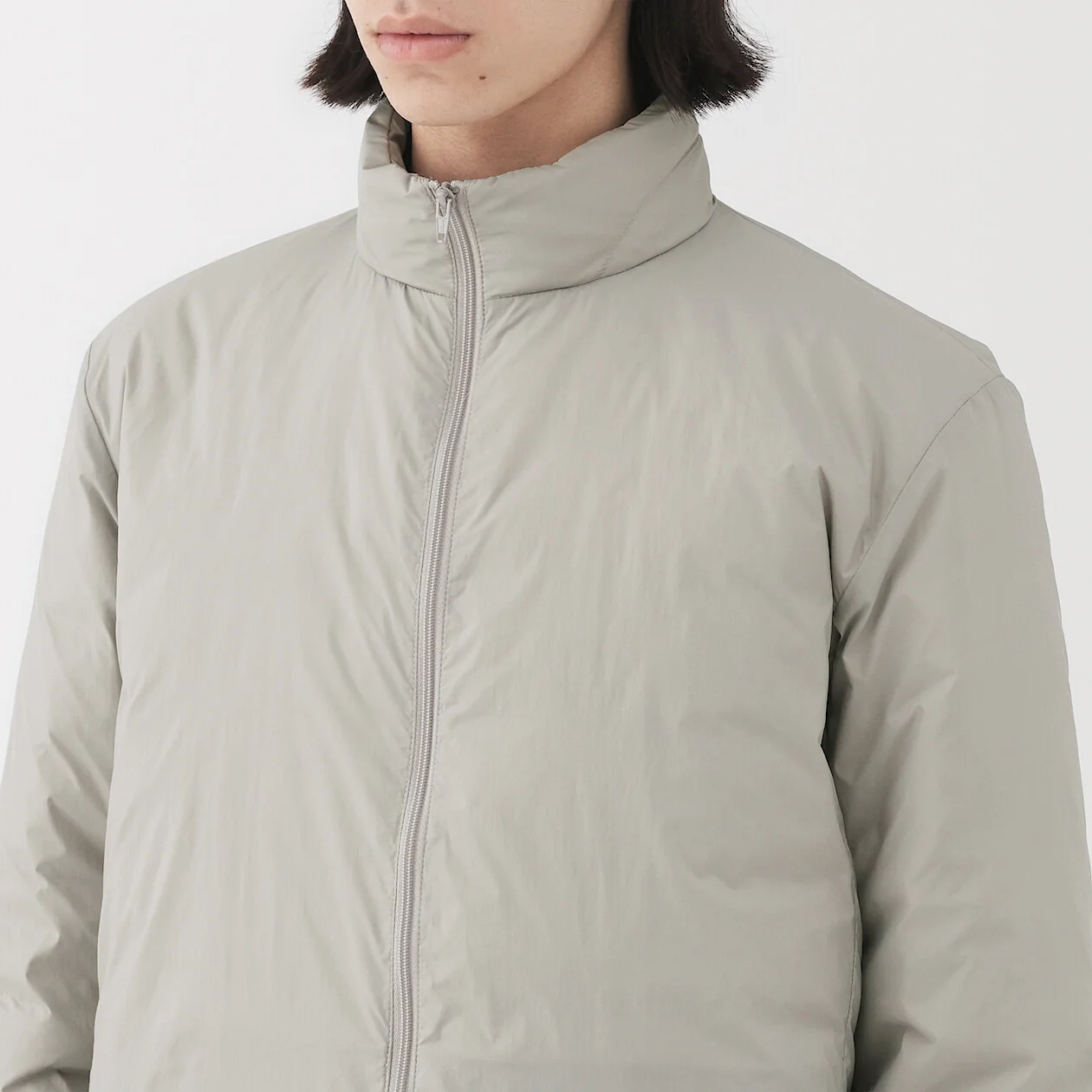 Lightweight Down Pocketable Stand Collar Jacket - Image 5
