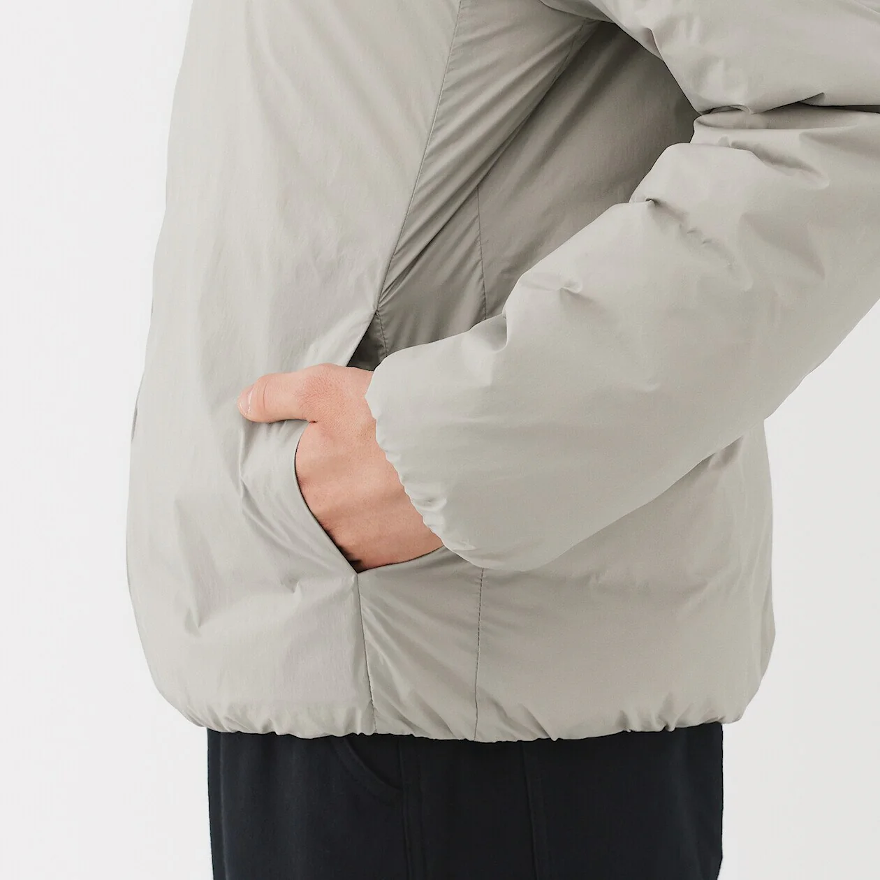 Lightweight Down Pocketable Stand Collar Jacket - Image 6
