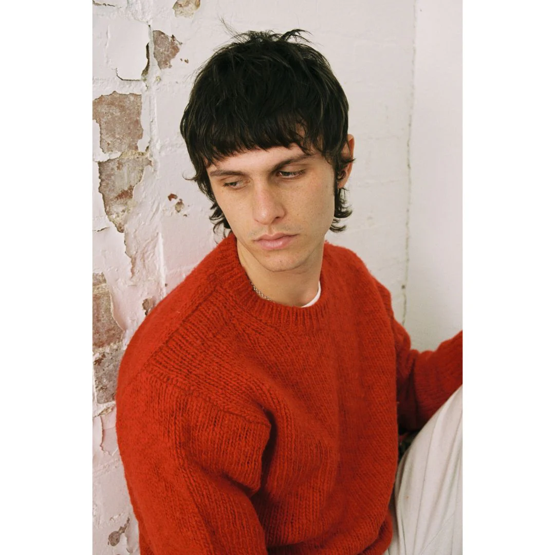 Merino Wool Low-Gauge Crewneck Sweater - Image 3