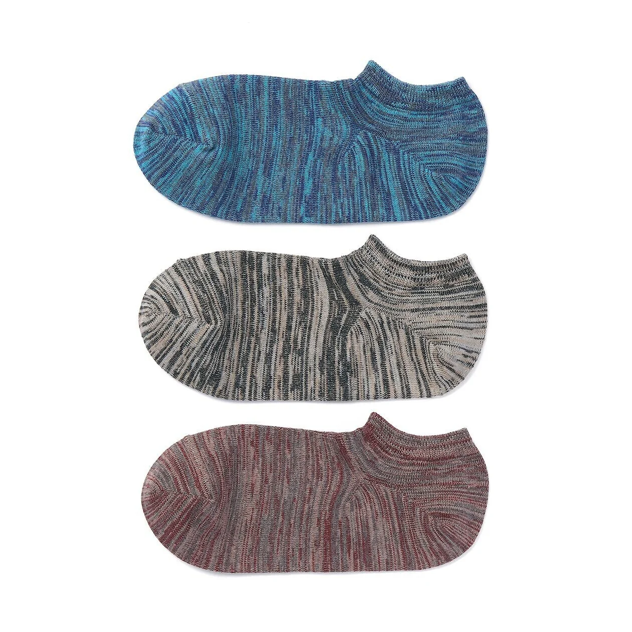 Right Angle Excess Yarn Sneaker-In Socks - 3 Pack - Image 2