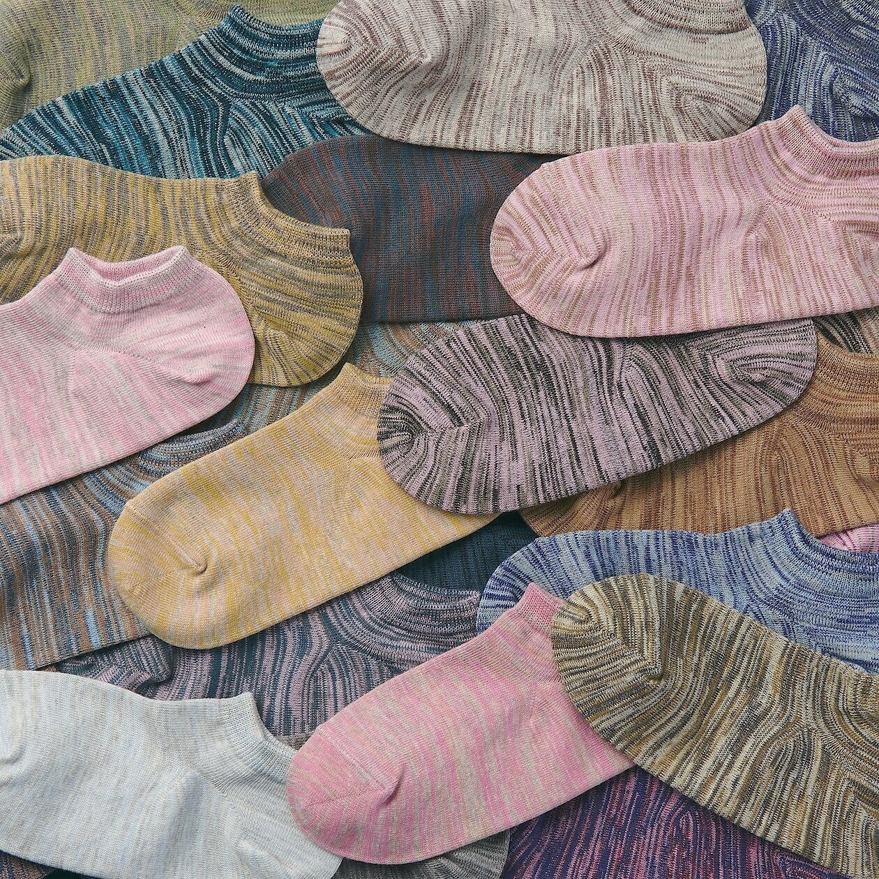 Right Angle Excess Yarn Sneaker-In Socks - 3 Pack - Image 3