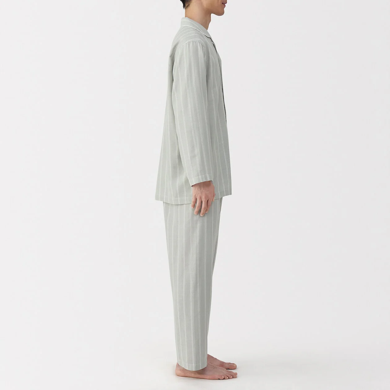 Side Seamless Double Gauze Long Sleeve Pyjamas - Image 38