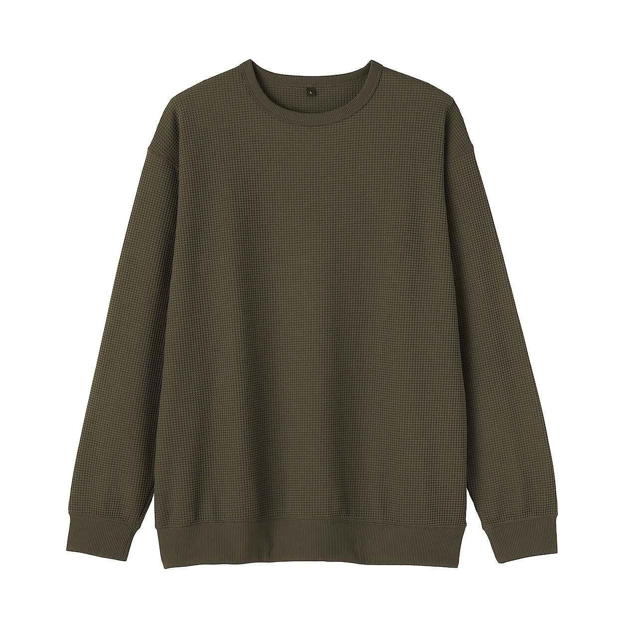UV Protection Quick Dry Waffle Crewneck Long Sleeve T-Shirt - Image 10