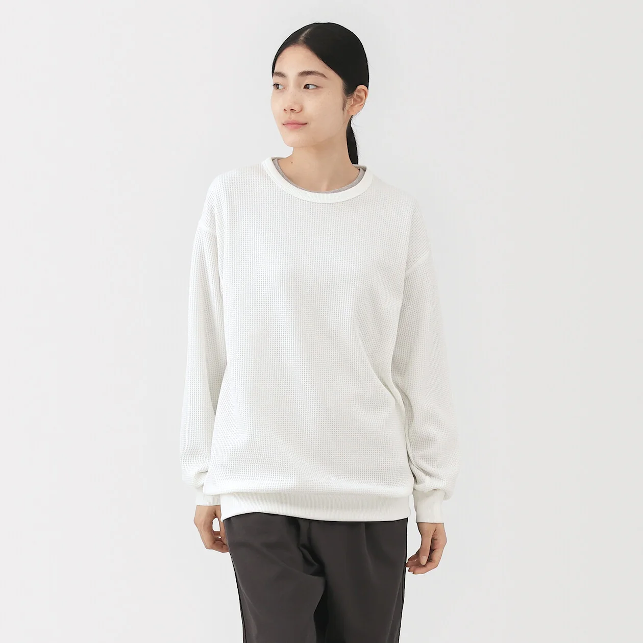 UV Protection Quick Dry Waffle Crewneck Long Sleeve T-Shirt - Image 18