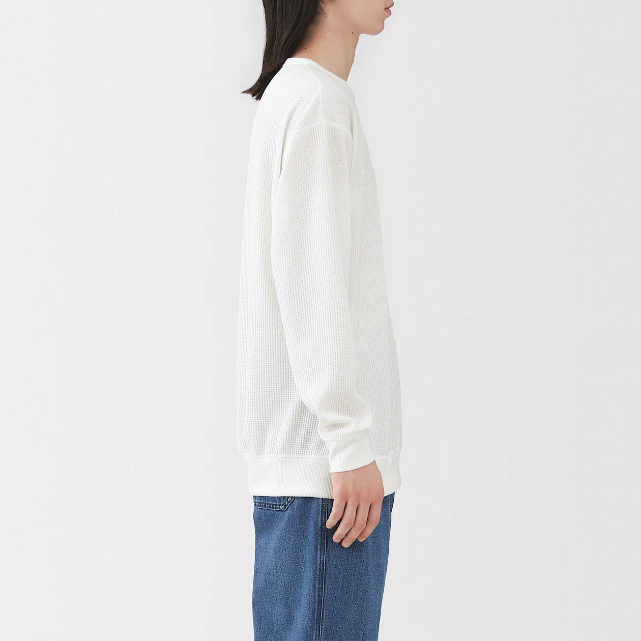 UV Protection Quick Dry Waffle Crewneck Long Sleeve T-Shirt - Image 20