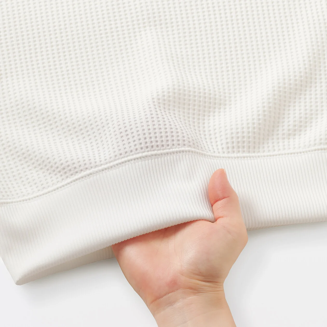 UV Protection Quick Dry Waffle Crewneck Long Sleeve T-Shirt - Image 31