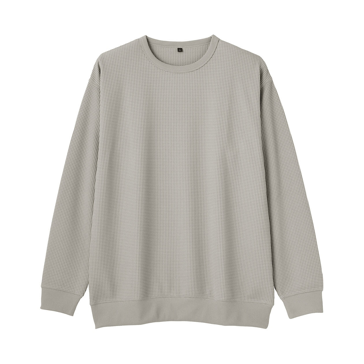 UV Protection Quick Dry Waffle Crewneck Long Sleeve T-Shirt - Image 4