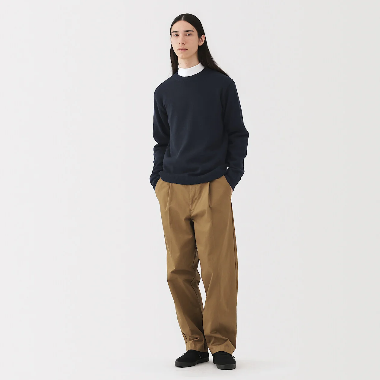 Washable Wool Mid Gauge Crewneck Sweater - Image 33