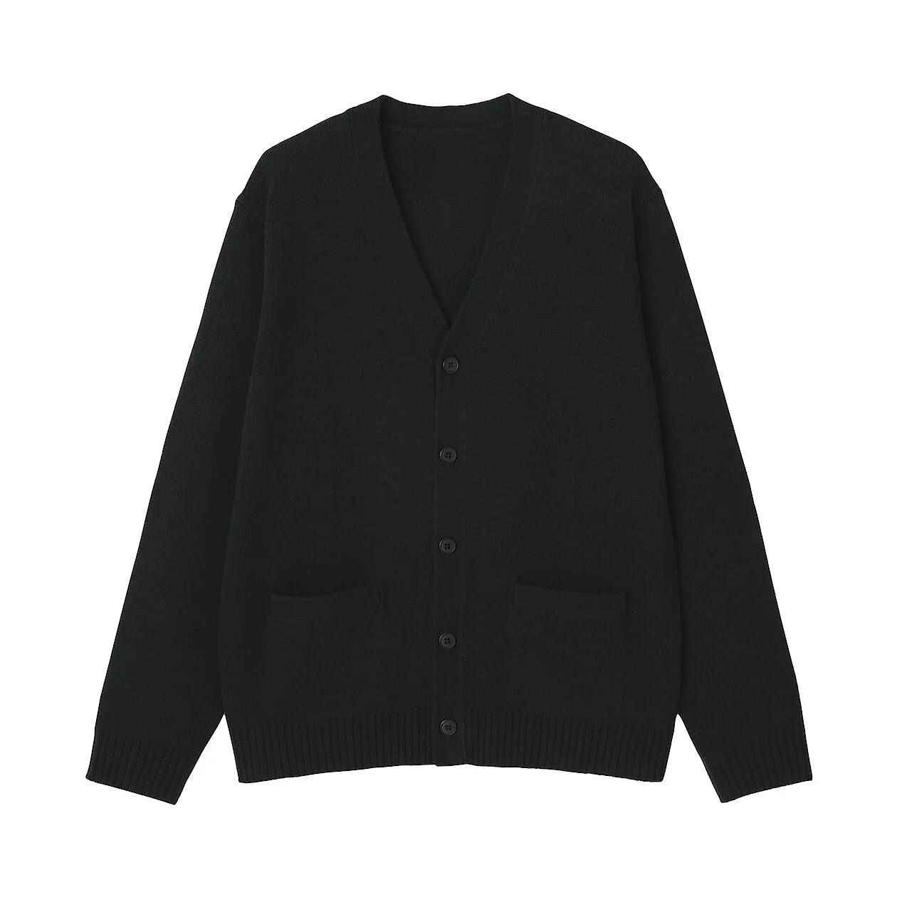 Washable Wool Mid Gauge V-Neck Cardigan - Image 12