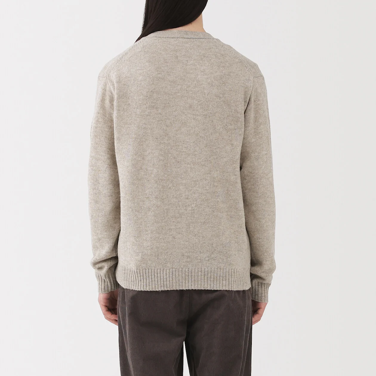 Washable Wool Mid Gauge V-Neck Cardigan - Image 17