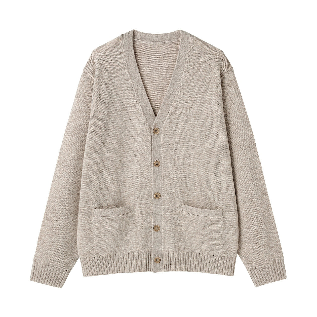 Washable Wool Mid Gauge V-Neck Cardigan - Image 20