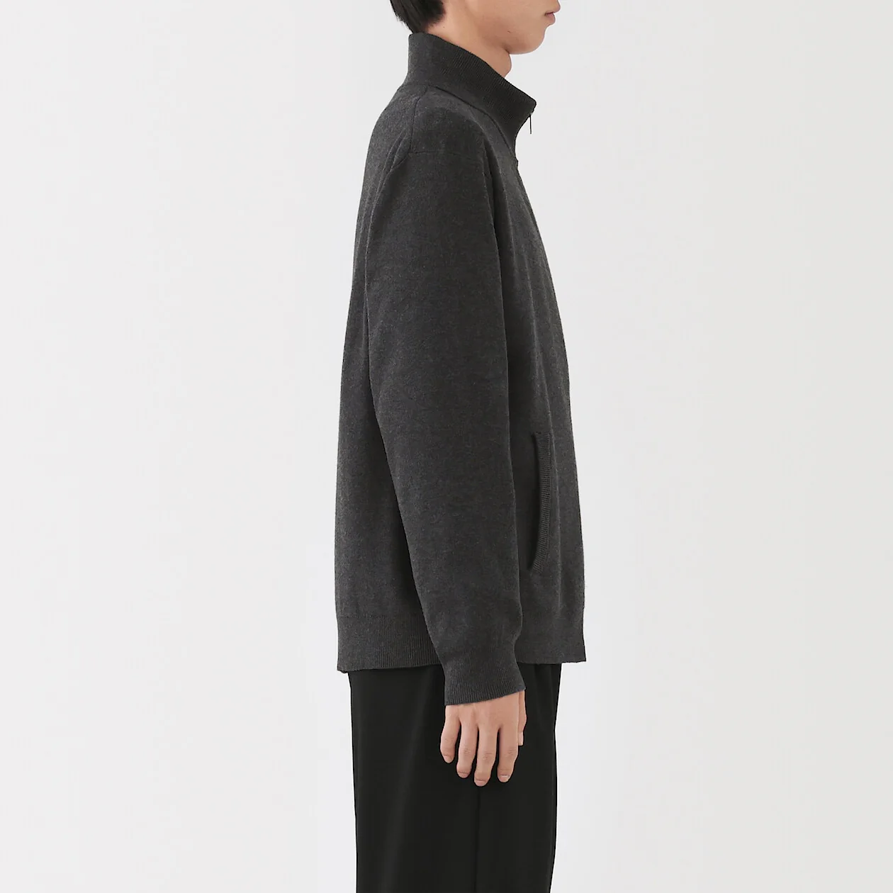 Washable Ribbed Milano Zip-Up Cardigan - Image 10