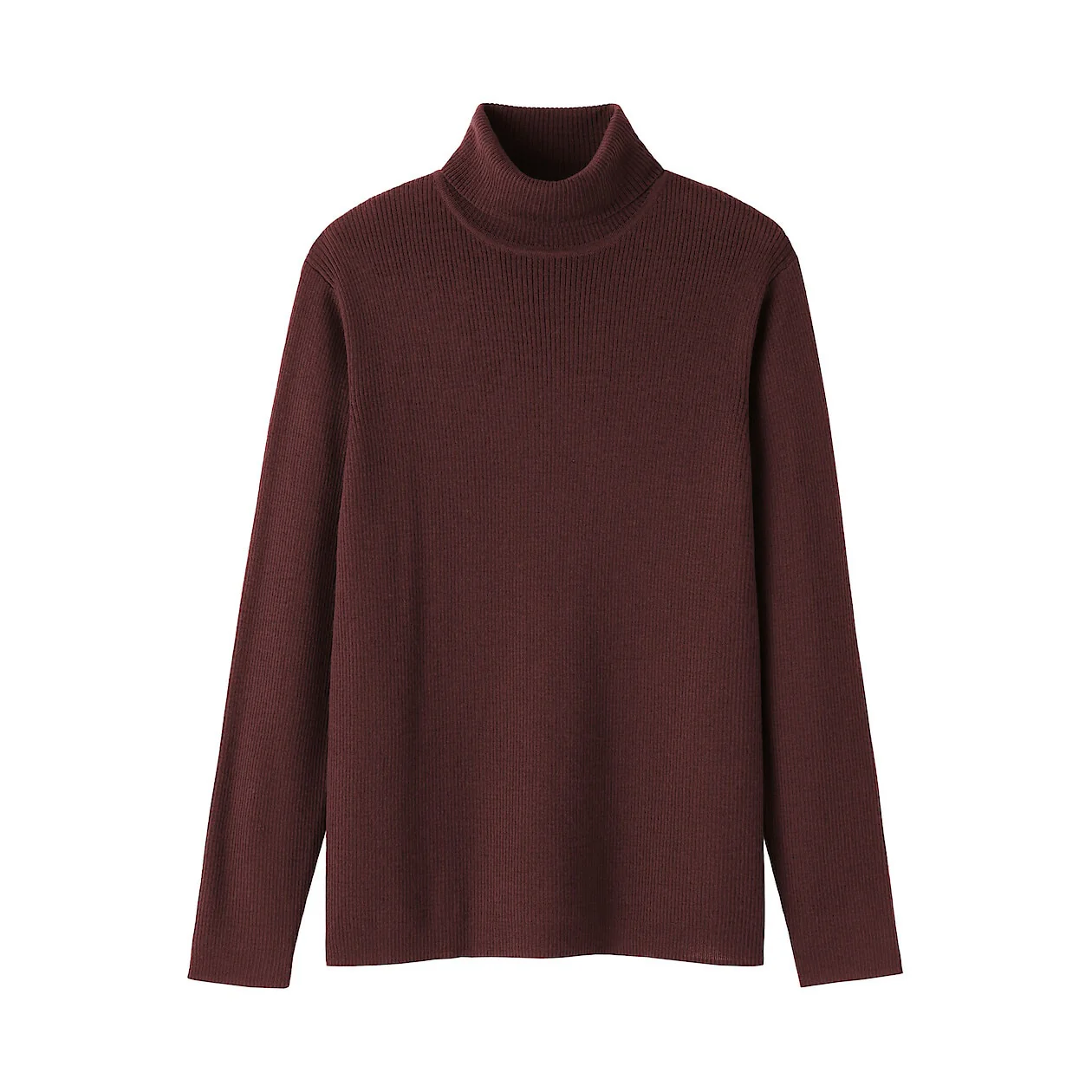Washable Wool Ribbed Turtleneck Sweater - Image 4