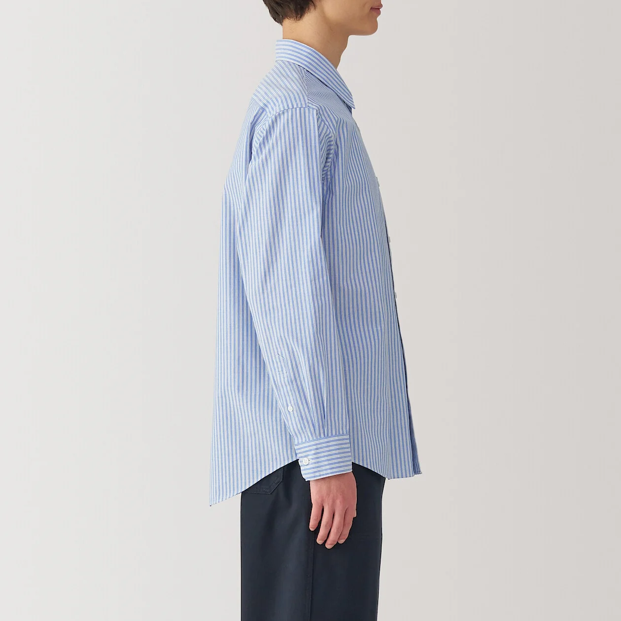Washed Broadcloth 100% Cotton Long Sleeve Shirt - Image 19