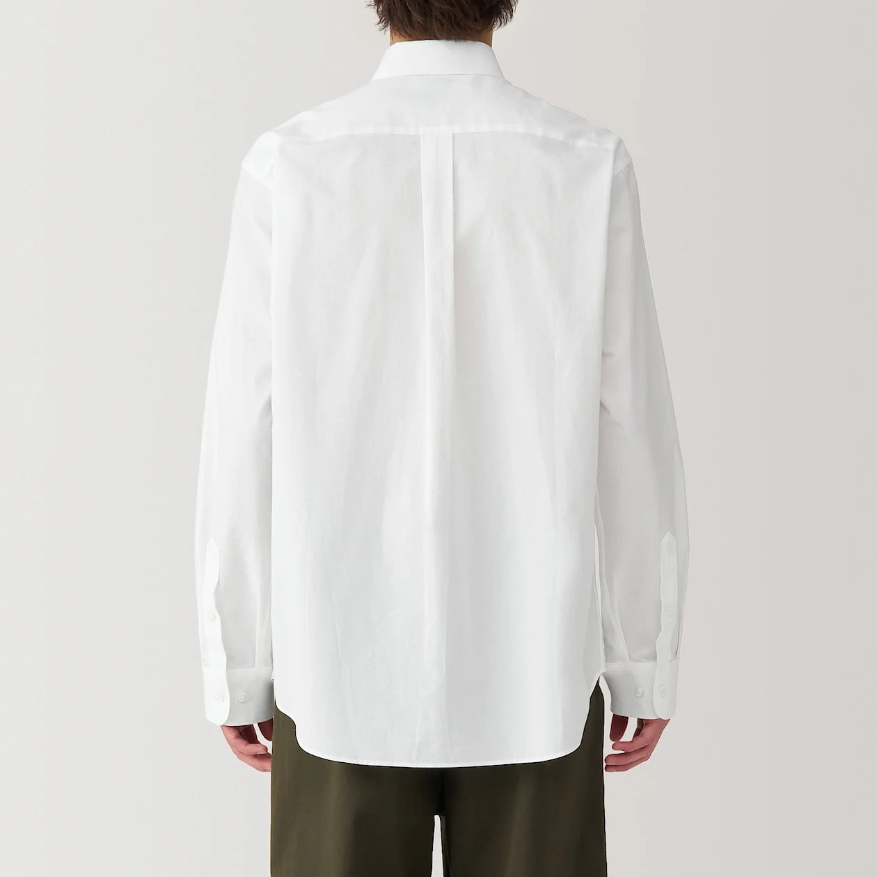 Washed Broadcloth 100% Cotton Long Sleeve Shirt - Image 28