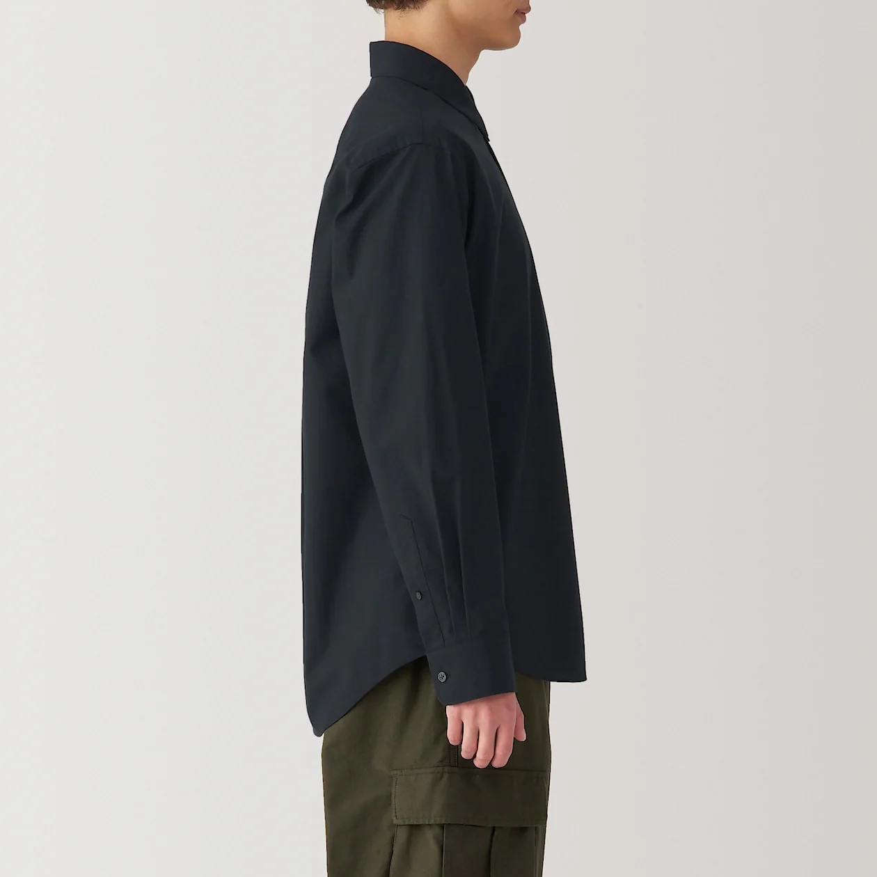 Washed Broadcloth 100% Cotton Long Sleeve Shirt - Image 35