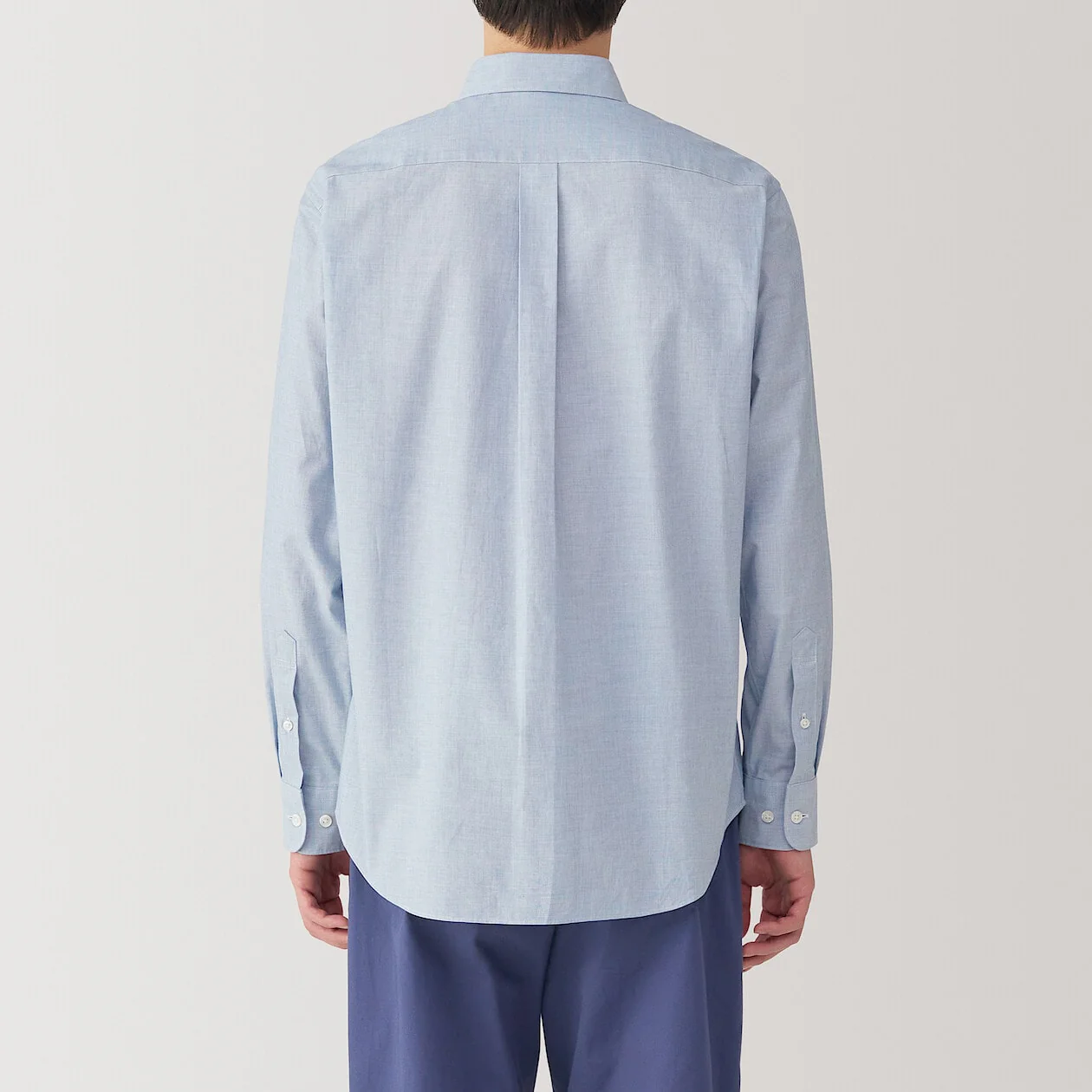 Washed Broadcloth 100% Cotton Long Sleeve Shirt - Image 4
