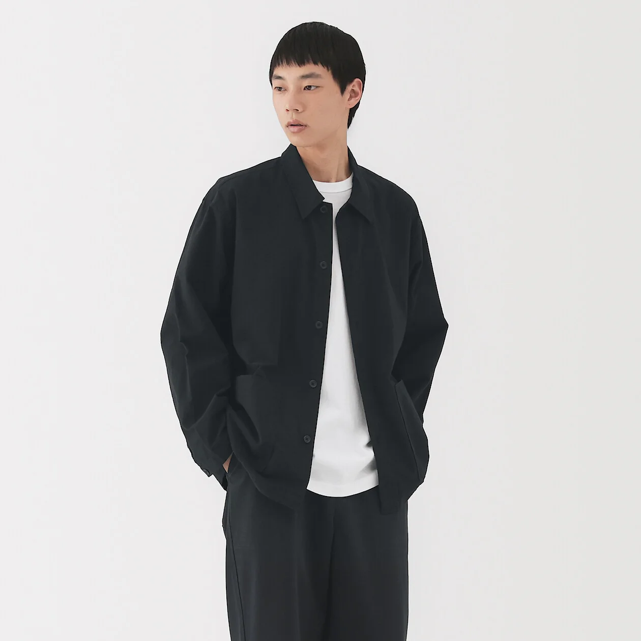 Washed Broadcloth Shirt Jacket - Image 13