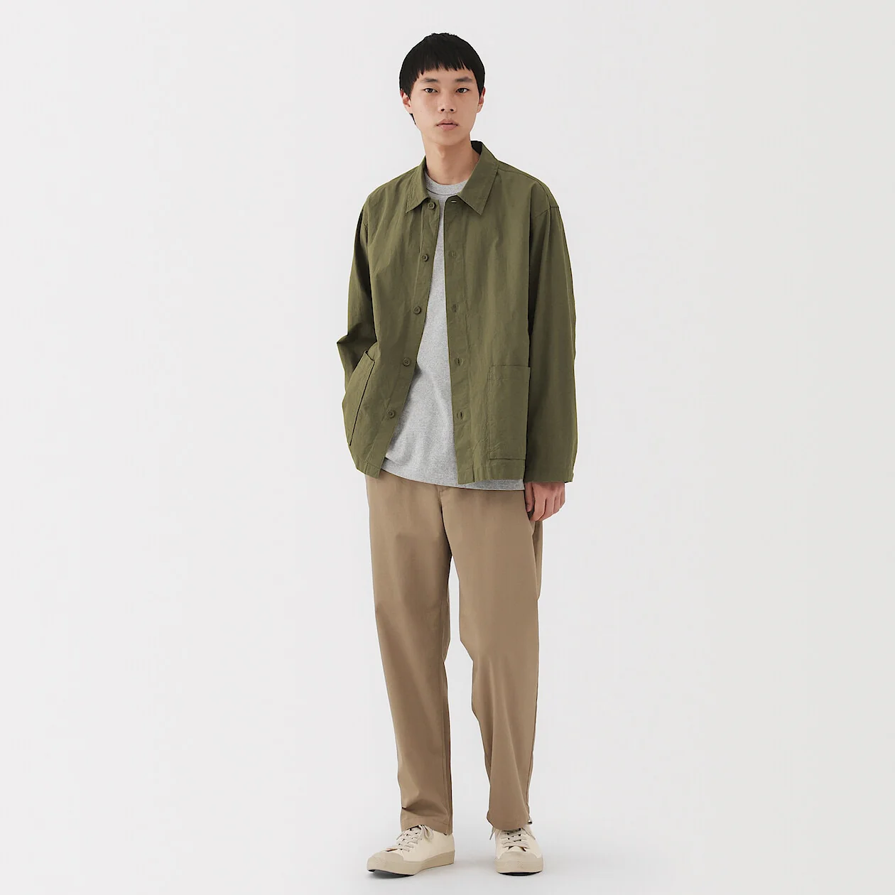 Washed Broadcloth Shirt Jacket - Image 6