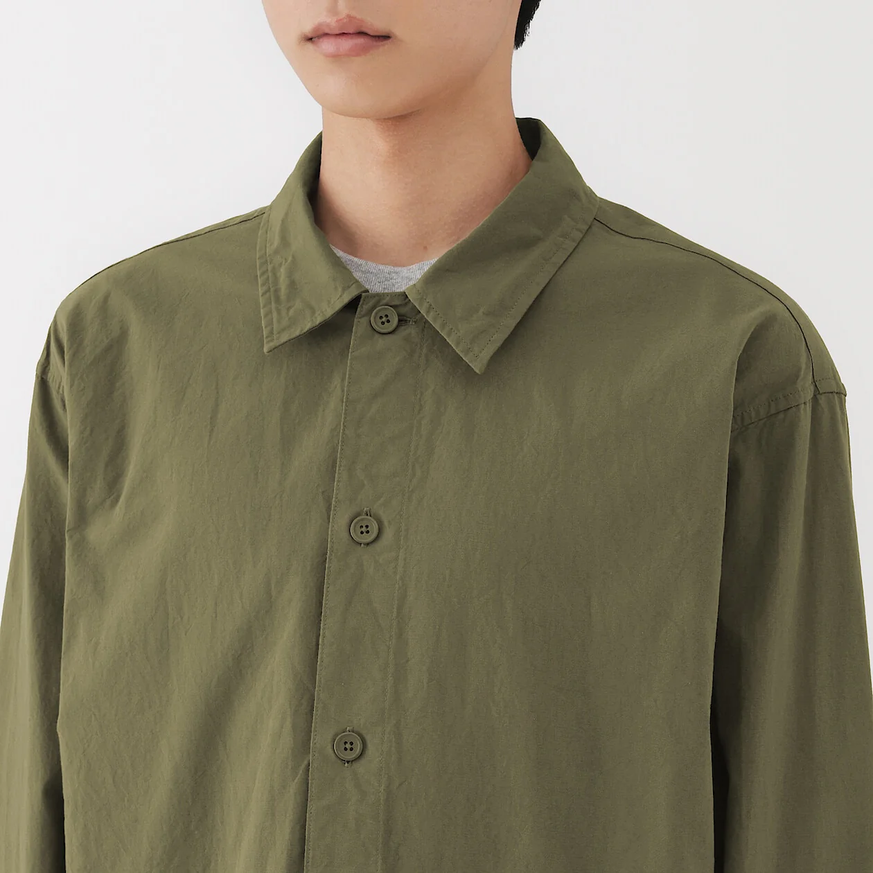 Washed Broadcloth Shirt Jacket - Image 9