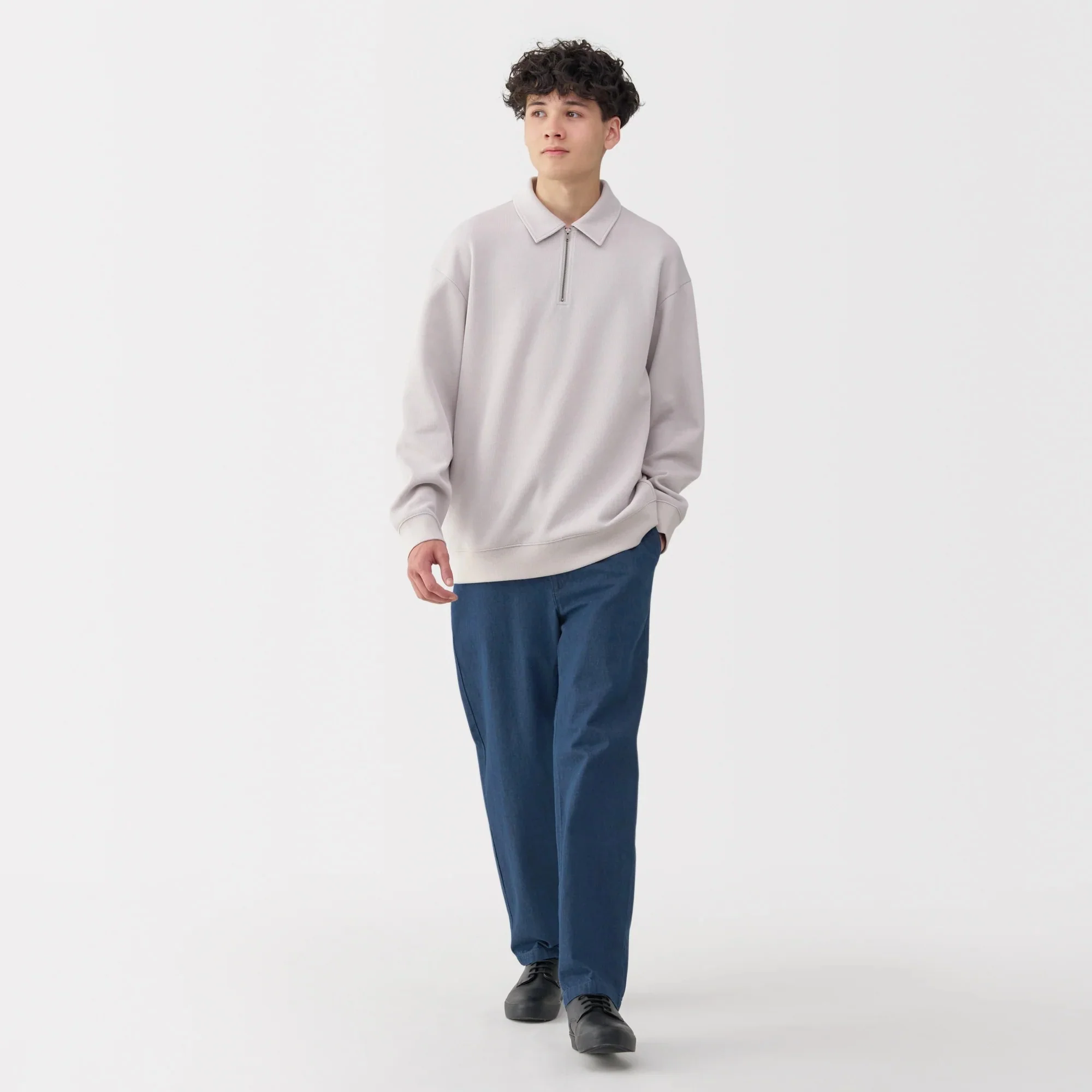Washed Denim Easy Pants - Image 12