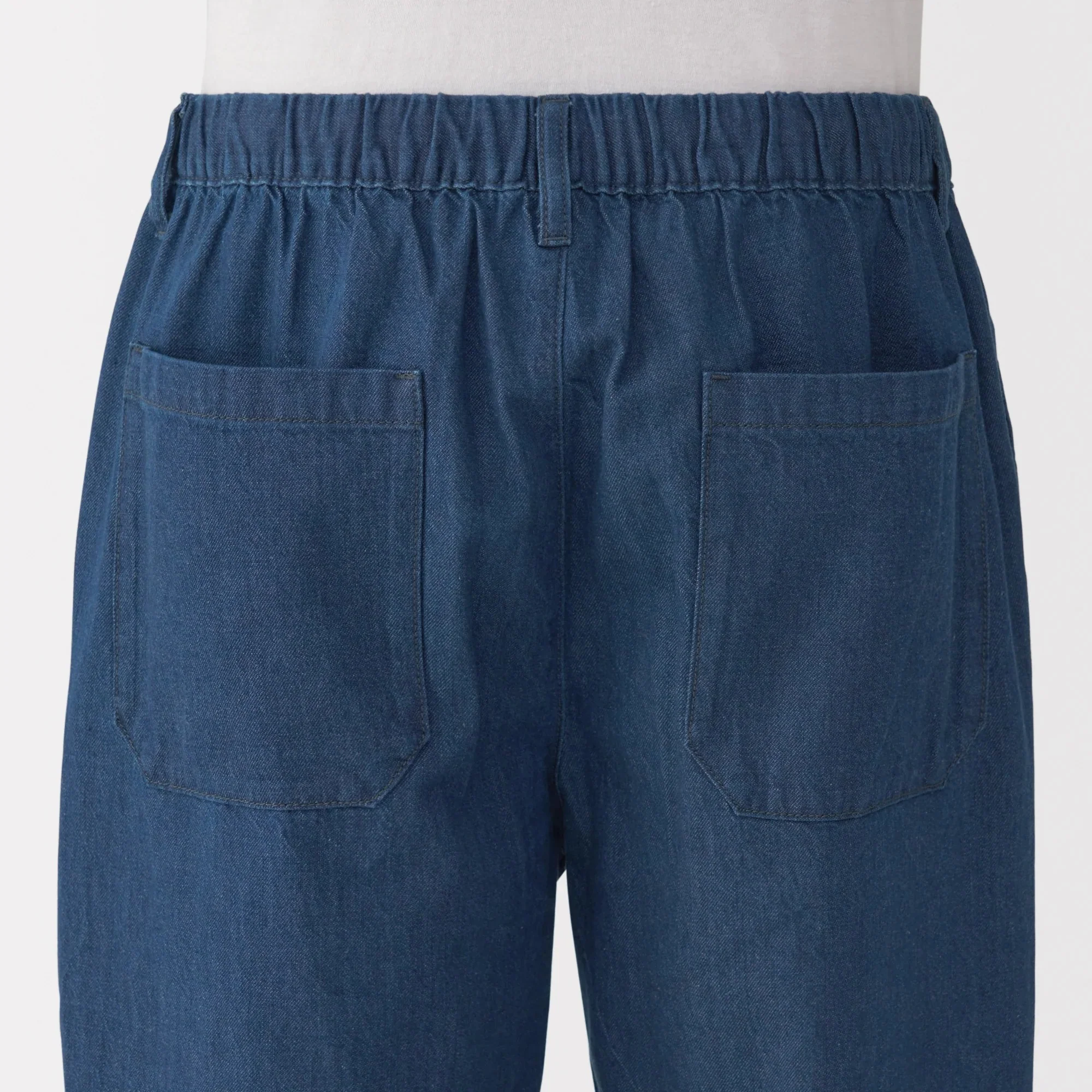 Washed Denim Easy Pants - Image 16