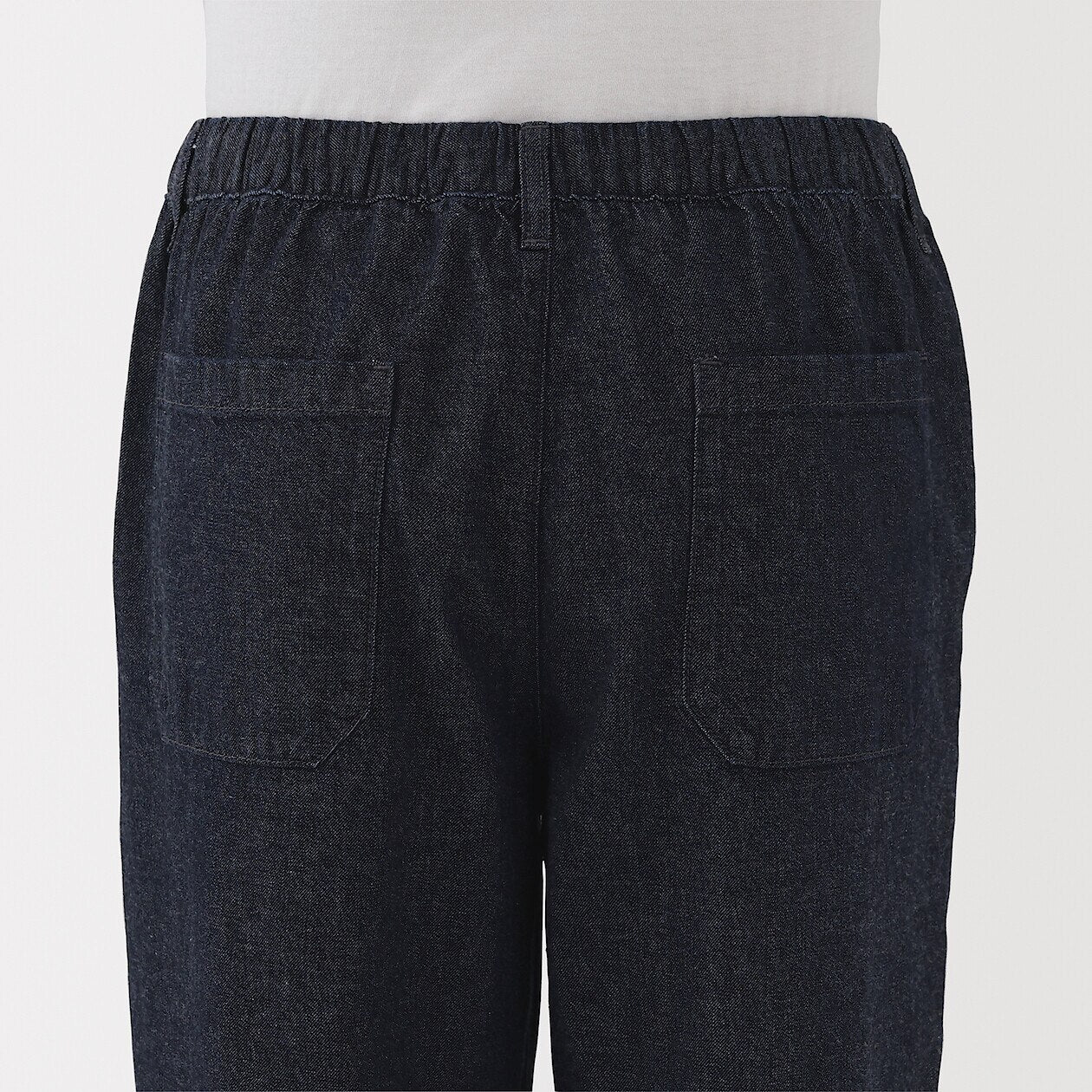 Washed Denim Easy Pants - Image 25