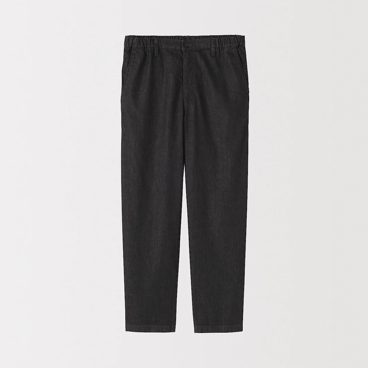 Washed Denim Easy Pants - Image 8