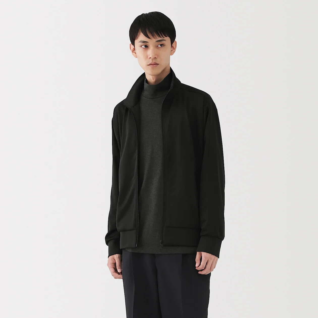 Recycled Polyester Zip-Up Track Jacket