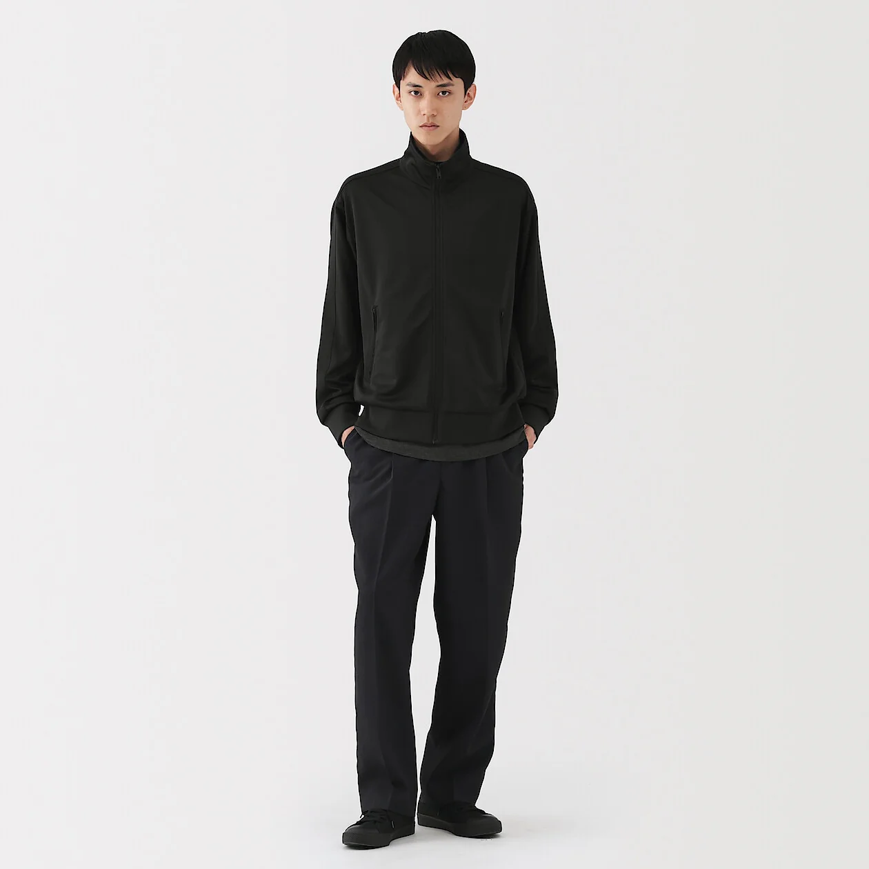 Recycled Polyester Zip-Up Track Jacket - Image 2