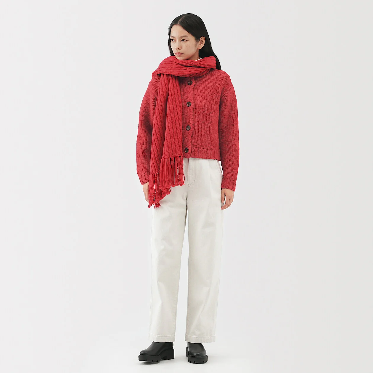 Merino Wool Low-Gauge Stole - Image 10