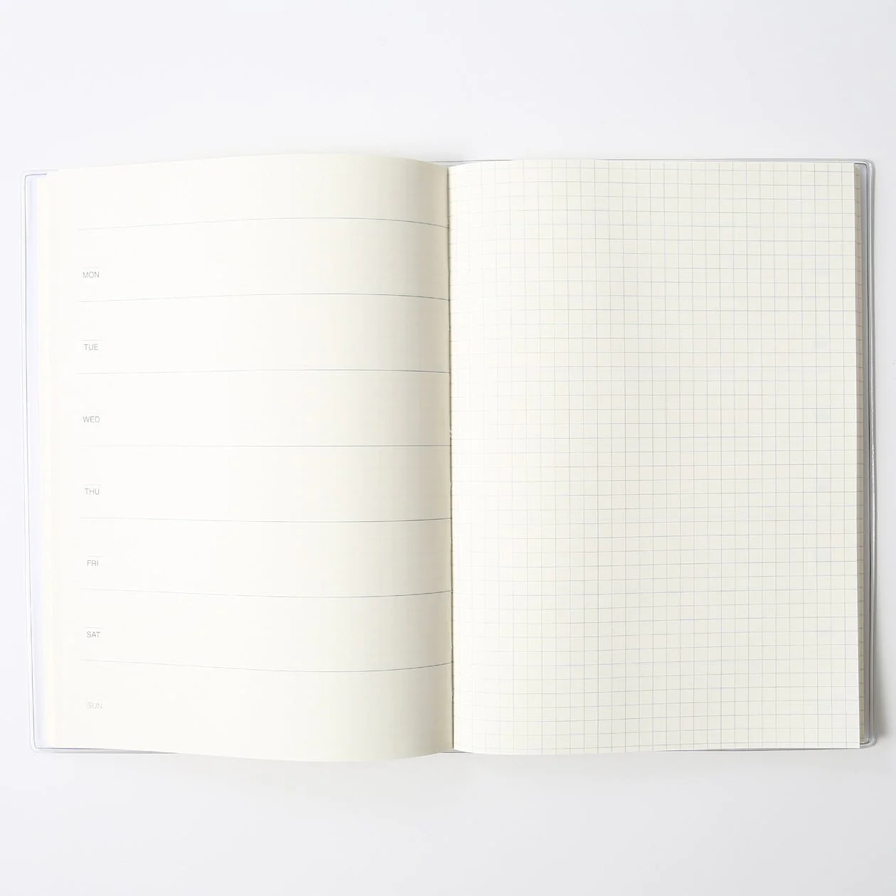 Monthly/Weekly Schedule Notebook - A5 Undated with PVC Cover - Image 3