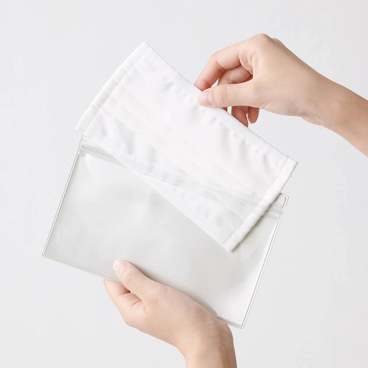 One-Sided Translucent Pocket Folder - White Grey - Image 6