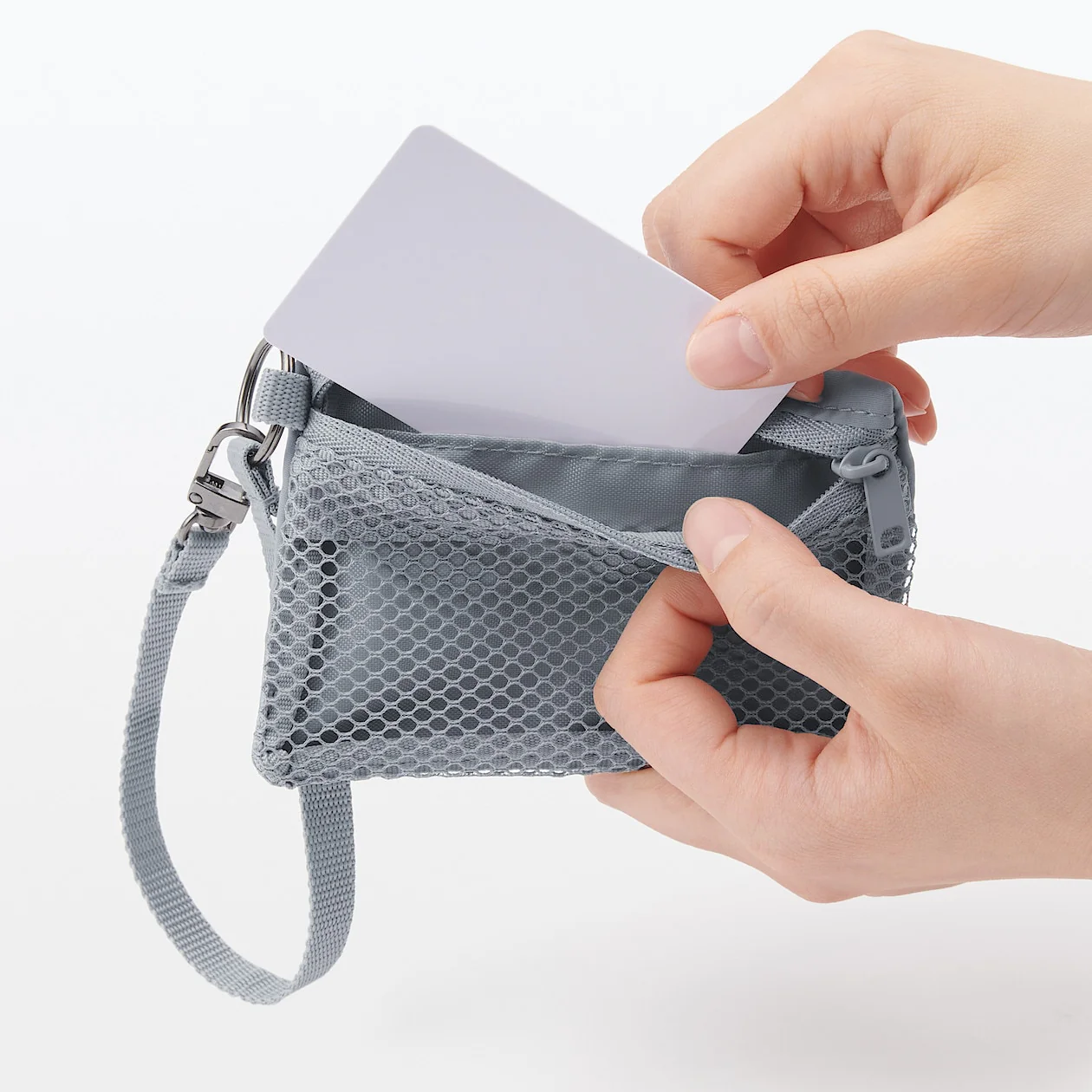 Mesh Card Holder with Strap - Image 2