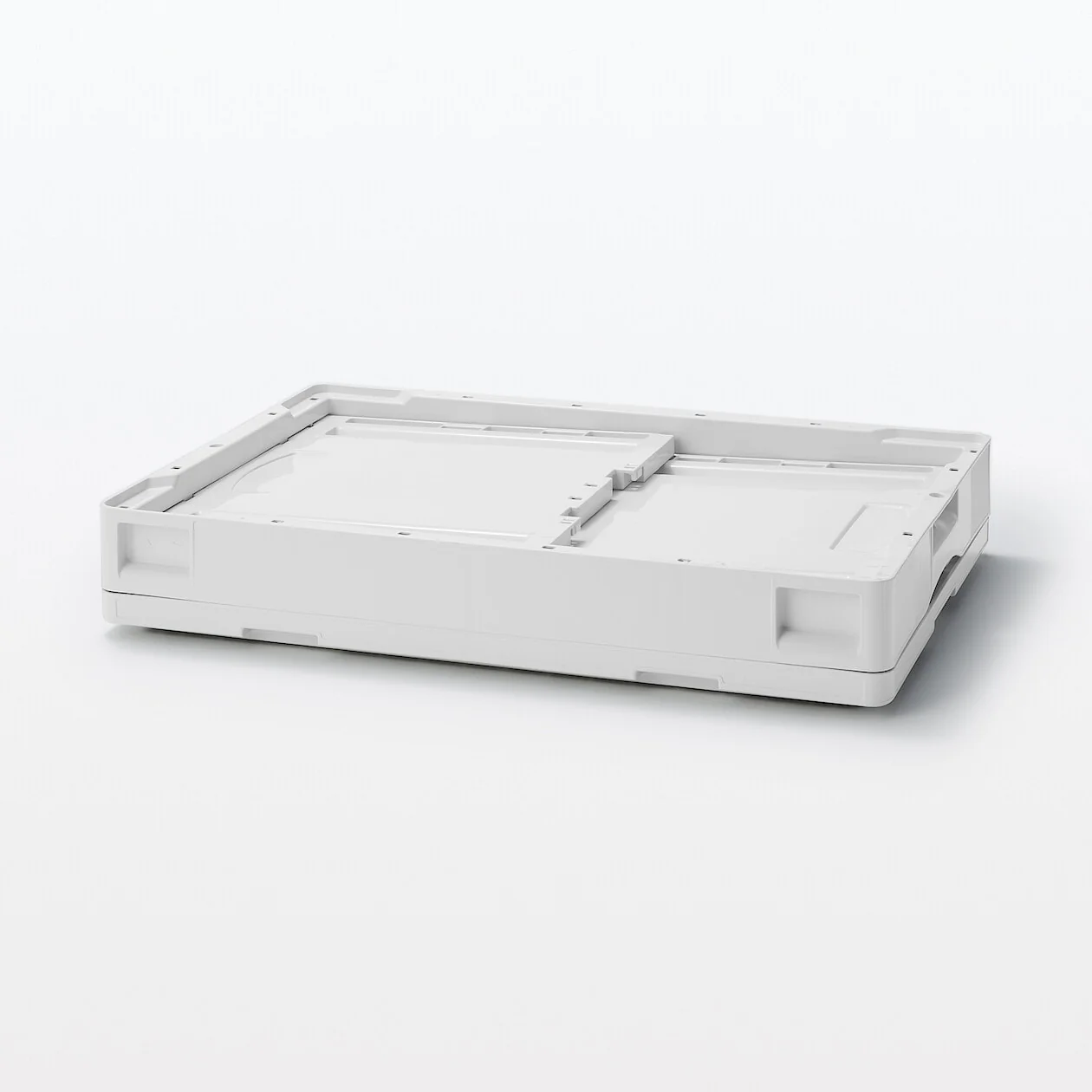 Polypropylene Folding Storage Container with Window - White Grey - 50L - Image 6