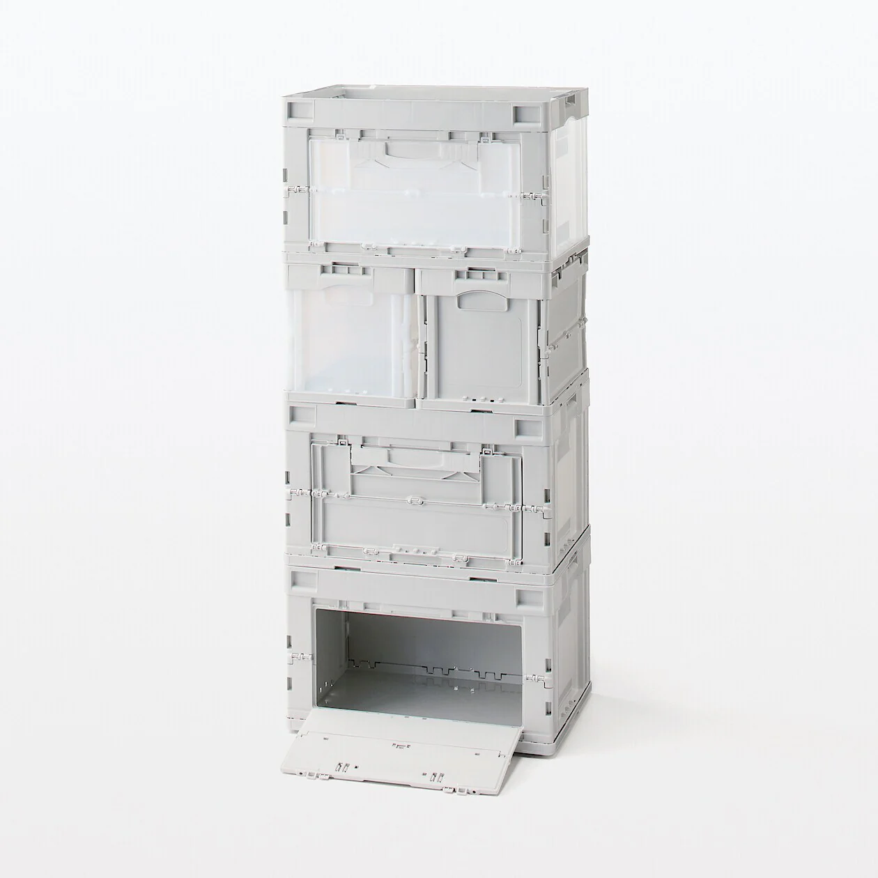 Polypropylene Folding Storage Container with Window - 50L - Image 10