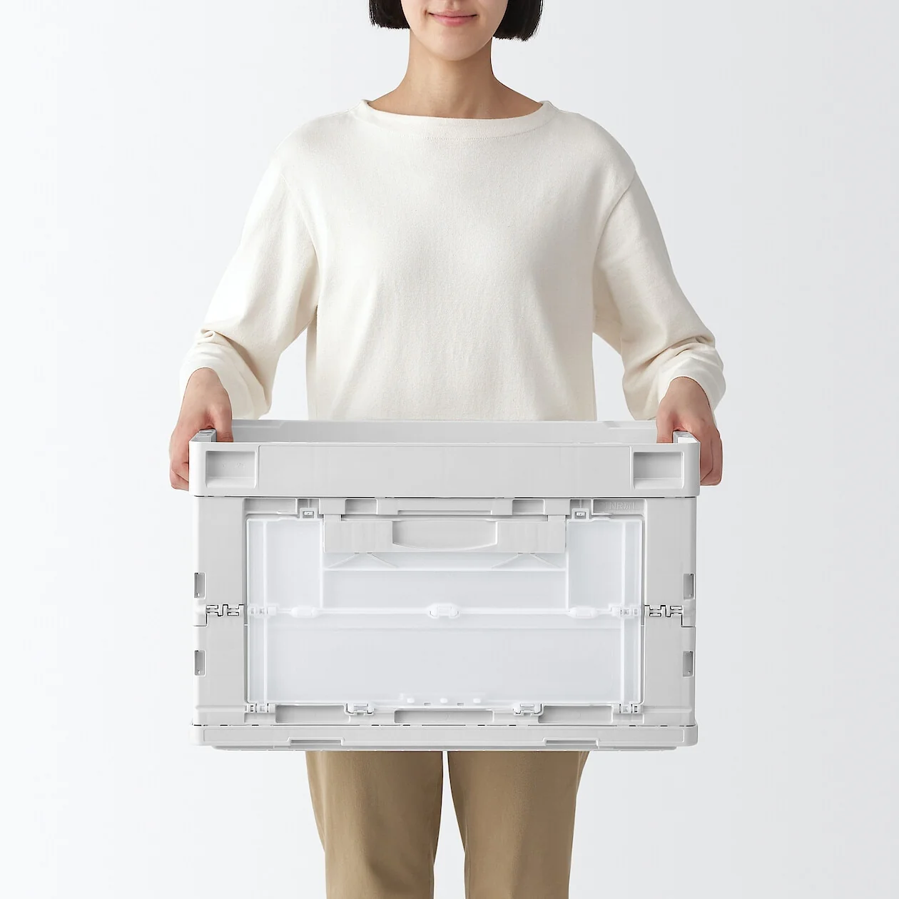 Polypropylene Folding Storage Container with Window - 50L - Image 8